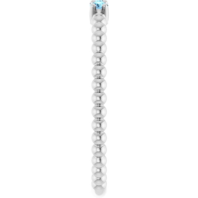 Natural Aquamarine | Round | 2mm