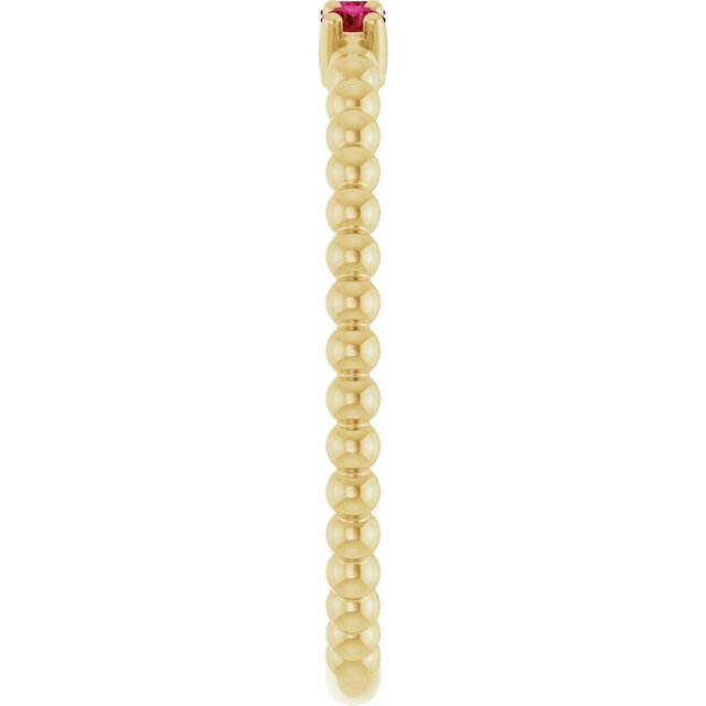 Natural Ruby | Round | 2mm | Lab-Grown Ruby | Round | 2mm
