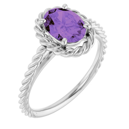 Natural Amethyst | Oval | 8 x 6mm