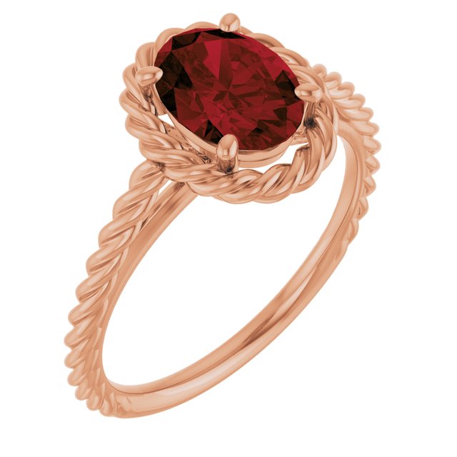 Natural Mozambique Garnet | Oval | 8 x 6mm
