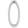 51737 / Ring / 14K White / Polished / Criss-Cross Rope Ring