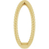 51737 / Ring / 14K Yellow / Polished / Criss-Cross Rope Ring
