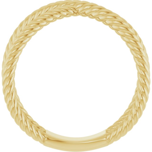 51737 / Ring / 14K Yellow / Polished / Criss-Cross Rope Ring