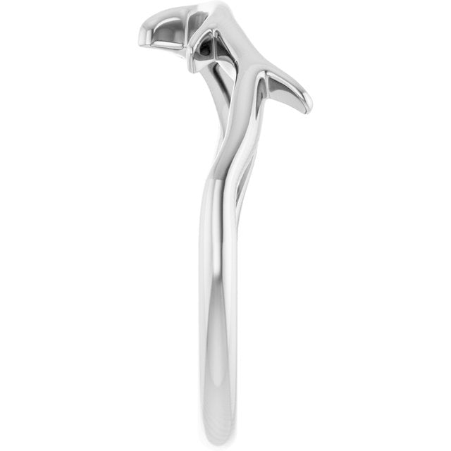 Branch Contour Stackable Band — Sterling Silver