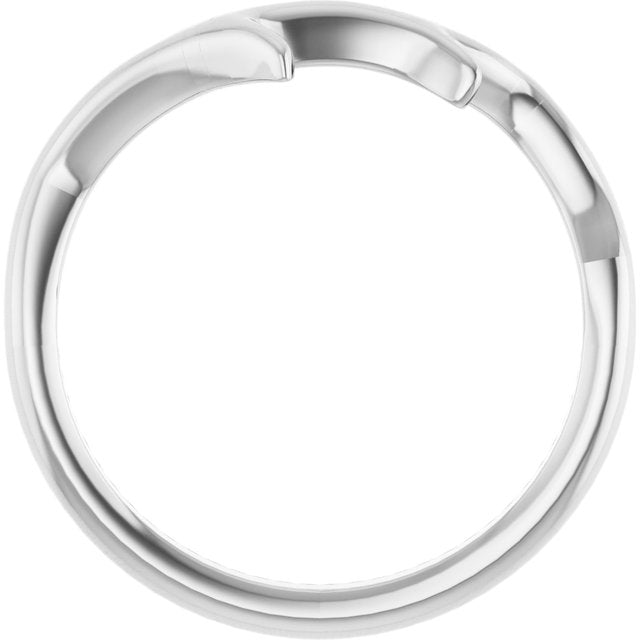 Branch Contour Stackable Band — Continuum Sterling Silver
