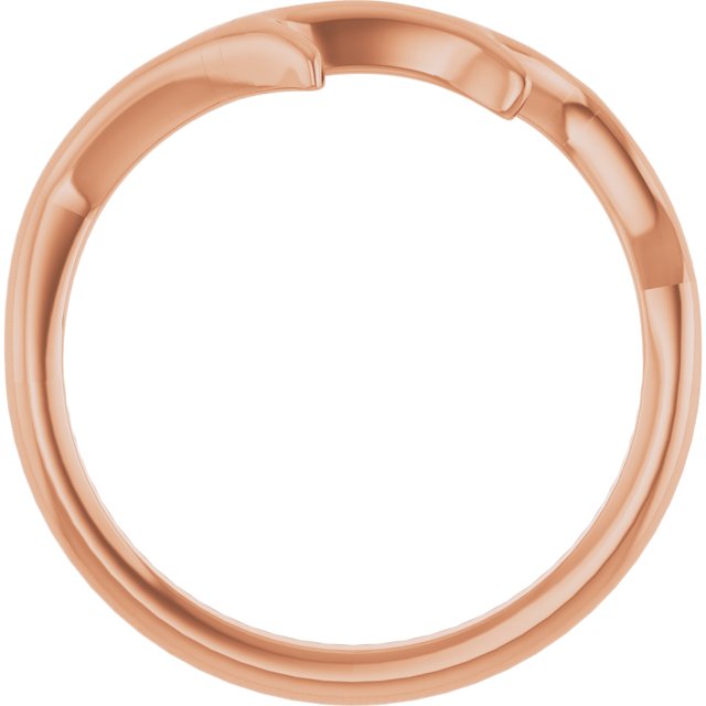 Branch Contour Stackable Band — 18K Rose Gold