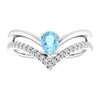 Natural Aquamarine | Pear | 6 x 4mm