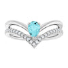 Natural Blue Zircon | Pear | 6 x 4mm