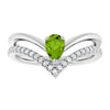 Natural Peridot | Pear | 6 x 4mm