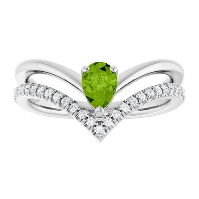 Natural Peridot | Pear | 6 x 4mm