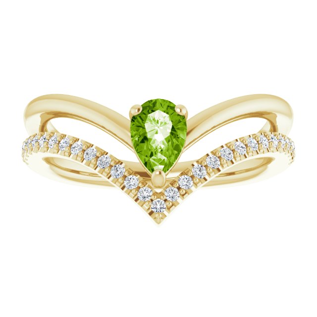 Natural Peridot | Pear | 6 x 4mm