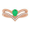 Natural Emerald | Pear | 6 x 4mm