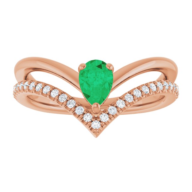 Natural Emerald | Pear | 6 x 4mm