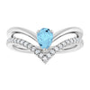 Natural Aquamarine | Pear | 6 x 4mm