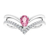 Natural Pink Tourmaline | Pear | 6 x 4mm