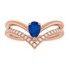 Natural Blue Sapphire | Pear | 6 x 4mm