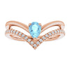 Natural Aquamarine | Pear | 6 x 4mm