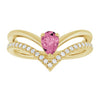 Natural Pink Tourmaline | Pear | 6 x 4mm