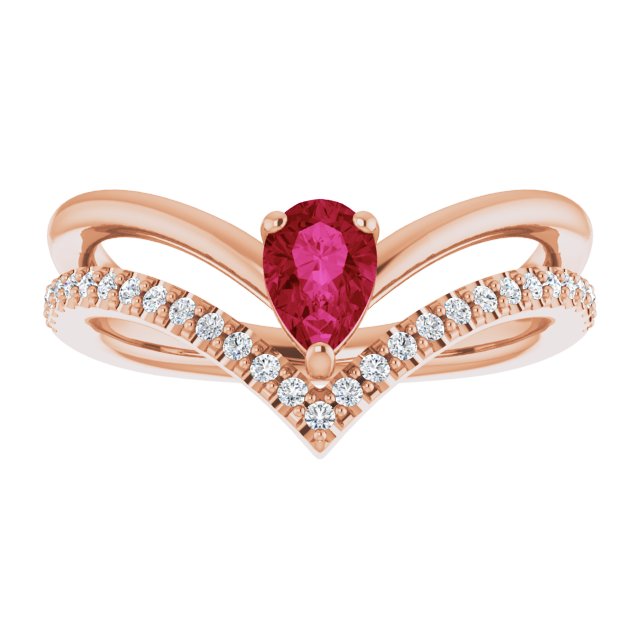 Natural Ruby | Pear | 6 x 4mm | Lab-Grown Ruby | Pear | 6 x 4mm