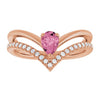 Natural Pink Tourmaline | Pear | 6 x 4mm
