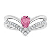 Natural Pink Tourmaline | Pear | 6 x 4mm