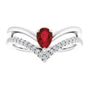 Natural Mozambique Garnet | Pear | 6 x 4mm