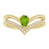 Natural Peridot | Pear | 6 x 4mm