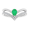 Natural Emerald | Pear | 6 x 4mm