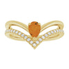 Natural Citrine | Pear | 6 x 4mm