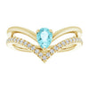 Natural Blue Zircon | Pear | 6 x 4mm