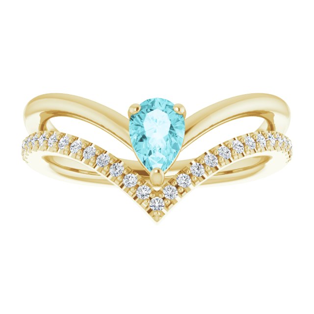 Natural Blue Zircon | Pear | 6 x 4mm