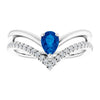Natural Blue Sapphire | Pear | 6 x 4mm | Lab-Grown Blue Sapphire | Pear | 6 x 4mm
