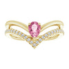 Natural Pink Tourmaline | Pear | 6 x 4mm