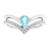 Natural Blue Zircon | Pear | 6 x 4mm