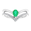 Natural Emerald | Pear | 6 x 4mm | Lab-Grown Emerald | Pear | 6 x 4mm