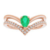 Natural Emerald | Pear | 6 x 4mm | Lab-Grown Emerald | Pear | 6 x 4mm