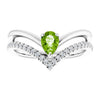 Natural Peridot | Pear | 6 x 4mm