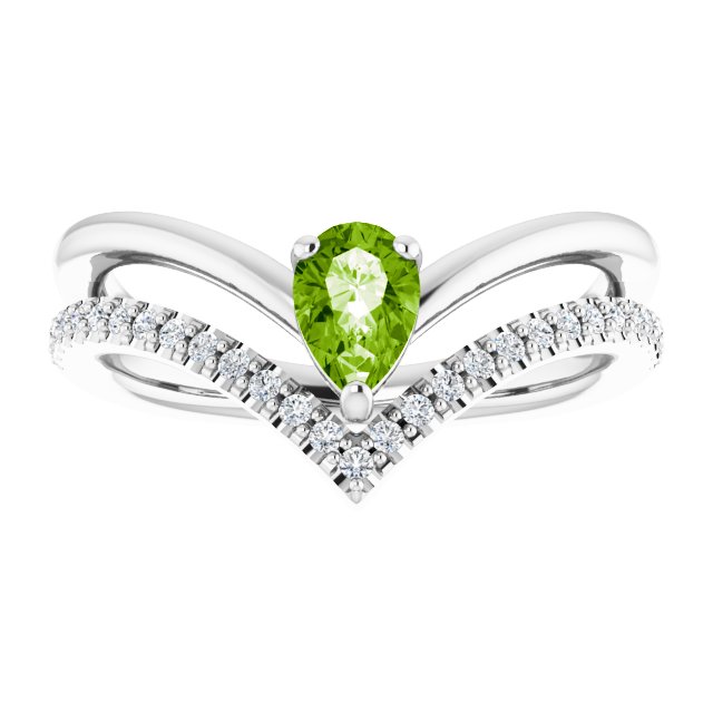 Natural Peridot | Pear | 6 x 4mm