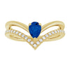 Natural Blue Sapphire | Pear | 6 x 4mm