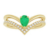 Natural Emerald | Pear | 6 x 4mm