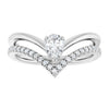 Natural White Sapphire | Pear | 6 x 4mm