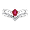 Natural Ruby | Pear | 6 x 4mm | Lab-Grown Ruby | Pear | 6 x 4mm