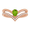 Natural Peridot | Pear | 6 x 4mm