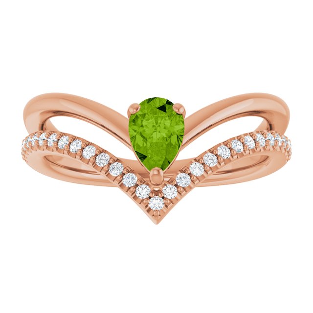 Natural Peridot | Pear | 6 x 4mm