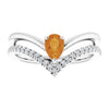 Natural Citrine | Pear | 6 x 4mm