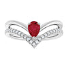 Lab-Grown Ruby | Pear | 6 x 4mm