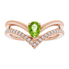 Natural Peridot | Pear | 6 x 4mm