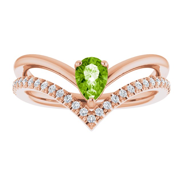 Natural Peridot | Pear | 6 x 4mm