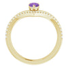 Natural Amethyst | Pear | 6 x 4mm