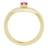 Natural Pink Tourmaline | Pear | 6 x 4mm